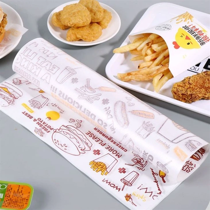 Greaseproof Pe Wax Burger Wrap Pape